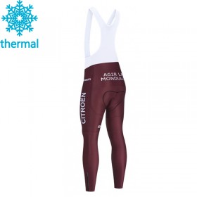 Culotte largo con tirantes Invierno Termico 2021 AG2R Citroen Team N001
